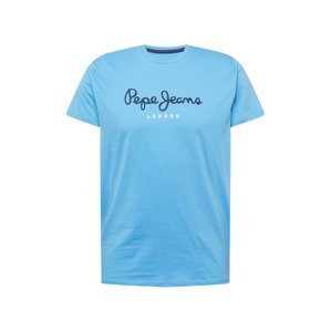 Pepe Jeans Tričko 'EGGO'  nebesky modrá / biela / námornícka modrá