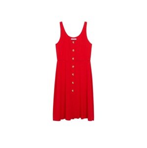 VIOLETA by Mango Košeľové šaty 'Remi'  červená