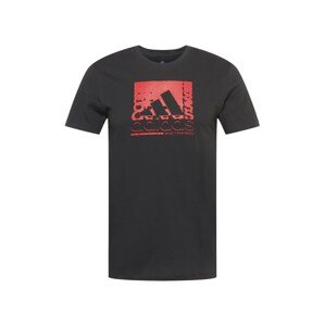 ADIDAS PERFORMANCE Funkčné tričko  čierna / červená