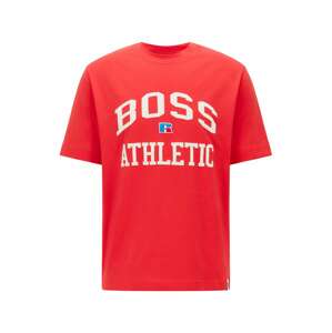 BOSS Casual Tričko 'Russell Athletic'  červená / biela / modrá