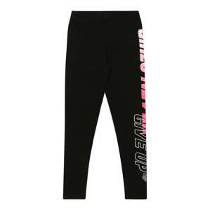 4F Športové nohavice  čierna / biela / ružová / ružová