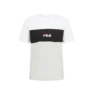 FILA Shirt 'Anoki'  čierna / sivá melírovaná / biela
