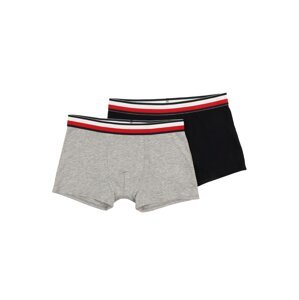 Tommy Hilfiger Underwear Nohavičky  sivá melírovaná / tmavomodrá / biela / svetločervená