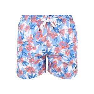 JOOP! Jeans Plavecké šortky 'Laguna_Beach'  modrá / tmavomodrá / biela / ružová