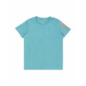 NAME IT T-Shirt 'Fala'  pastelovo modrá / oranžová