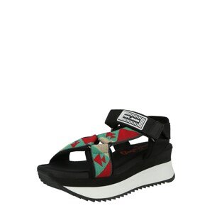 Pepe Jeans Remienkové sandále 'FUJI'  zelená / červená / béžová / čierna
