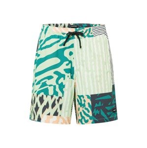 BURTON Outdoorové nohavice 'CREEKSIDE'  pastelovo zelená / nefritová / biela / pastelovo oranžová / námornícka modrá