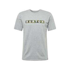 BURTON Funkčné tričko 'VAULT'  sivá melírovaná / trávovo zelená / biela