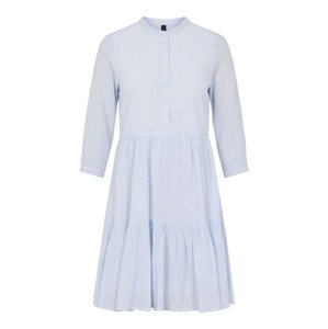 Y.A.S Košeľové šaty 'Famira'  biela / svetlomodrá