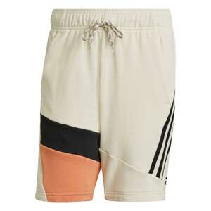 ADIDAS PERFORMANCE Športové nohavice  perlovo biela / čierna / oranžová