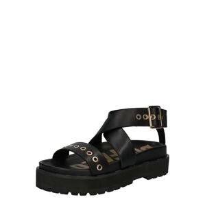 BUFFALO Remienkové sandále 'REGINA'  čierna