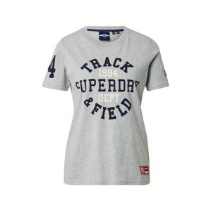 Superdry Tričko 'Collegiate Athletic Union'  biela / námornícka modrá / sivá