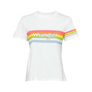 WRANGLER T-Shirt  biela / zmiešané farby