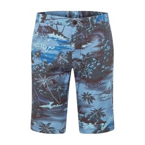 TOMMY HILFIGER Shorts 'Hawaiian'  tmavomodrá / svetlomodrá / jedľová