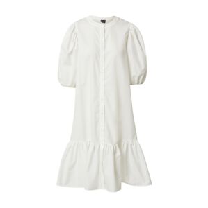 Gina Tricot Košeľové šaty 'Slogan'  biela