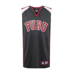 FUBU Shirt 'College'  čierna / červená / biela
