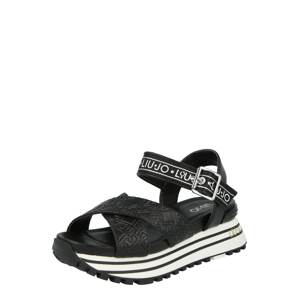 Liu Jo Remienkové sandále 'BA1081EX109'  čierna / biela