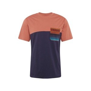 Iriedaily Shirt 'Vintachi'  námornícka modrá / pastelovo červená / tyrkysová / pitaya