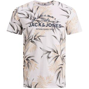 Jack & Jones Junior Tričko 'Pop'  biela / sivá melírovaná / tmavomodrá / púdrová / čierna