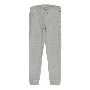 Calvin Klein Jeans Nohavice  sivá melírovaná / biela / čierna