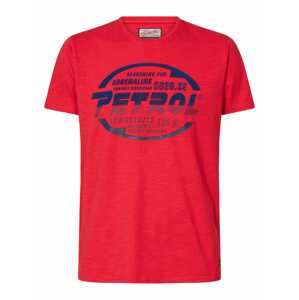 Petrol Industries Tričko  červená / tmavomodrá