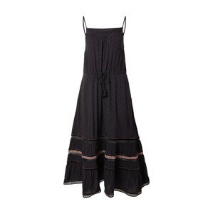 Superdry Letné šaty 'Ameera'  čierna / svetlobéžová