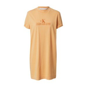 Calvin Klein Jeans Letné šaty 'ARCHIVES'  oranžová / tmavooranžová
