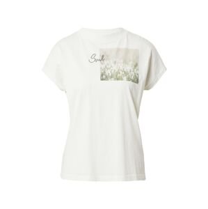 Maloja Funkčné tričko 'Gleditsche'  biela / pastelovo zelená / svetlozelená
