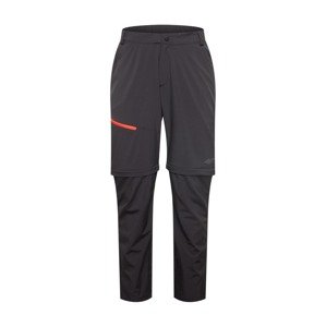 4F Outdoorové nohavice  čierna / oranžová