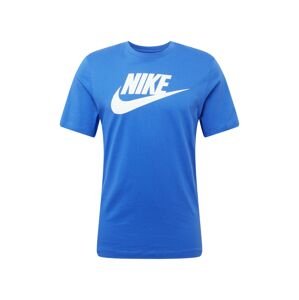Nike Sportswear Funkčné tričko  modrá / biela