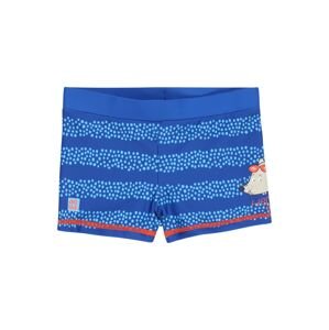 SCHIESSER Plavecké šortky 'Rat Henry'  modrá / svetlomodrá / oranžová
