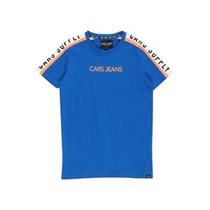 Cars Jeans Tričko 'MOUNT'  kobaltovomodrá / biela / oranžová