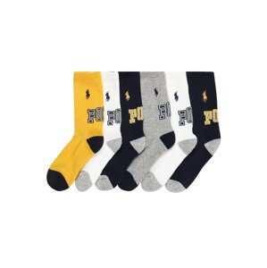 Polo Ralph Lauren Ponožky  žltá / námornícka modrá / biela / sivá melírovaná