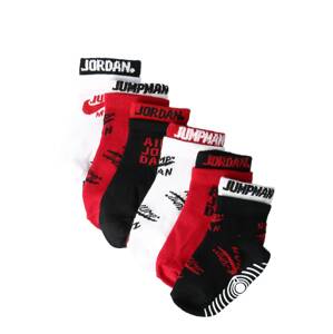 Jordan Ponožky  červená / biela / čierna