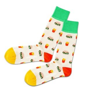 DillySocks Ponožky  biela / žltá / limetová / červená / staroružová