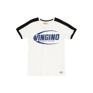 VINGINO T-Shirt 'Hampion'  biela / námornícka modrá / čierna