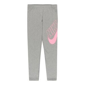 Nike Sportswear Legíny  sivá / svetloružová