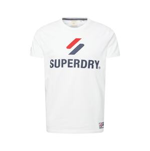 Superdry T-Shirt  biela / červená / modrá
