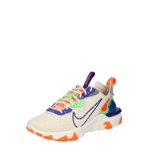 Nike Sportswear Nízke tenisky 'React Vision'  krémová / modrá / neónovo oranžová / mätová