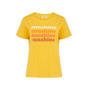 Sugarhill Brighton Tričko 'Maggie Retro Sunshine'  žltá / biela / oranžová