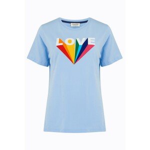 Sugarhill Brighton Tričko 'Maggie Love Rays'  modrá / biela / červená / zelená
