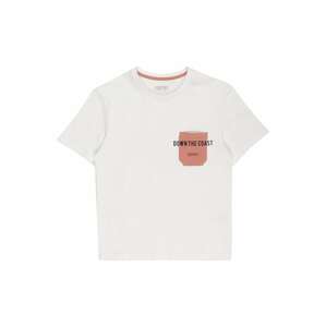 ESPRIT T-Shirt  šedobiela / čierna / staroružová