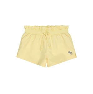 Abercrombie & Fitch Shorts  svetložltá / sivá
