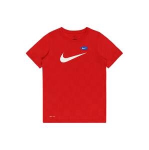 NIKE Funkčné tričko  červená / biela / modrá