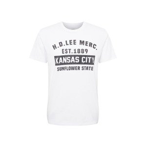 Lee T-Shirt  biela / čierna