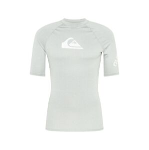 QUIKSILVER Funkčné tričko 'ALL TIME'  svetlosivá / biela
