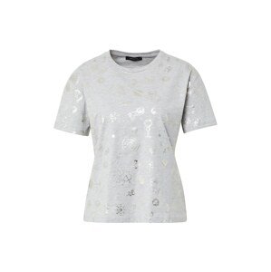 Trendyol T-Shirt  sivá melírovaná / strieborná
