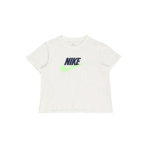 Nike Sportswear Tričko  námornícka modrá / kiwi / biela