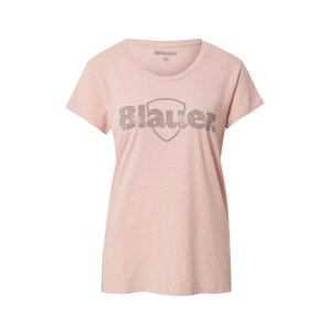 Blauer.USA T-Shirt  ružová / strieborná