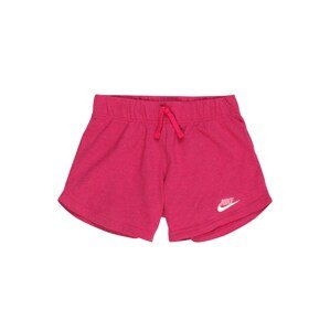 Nike Sportswear Nohavice  malinová / biela / ružová